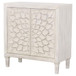 Clarkia - Accent Cabinet With Floral Carved Door - White