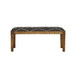 Lamont - Fabric Upholstered Accent Bench - Black And Natural