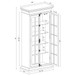 Toni - 2-Door Tall Cabinet - Antique White