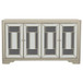 Toula - 4-Door Accent Cabinet - Smoke And Champagne