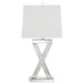 Dominick - Table Lamp With Rectange Shade - White And Mirror