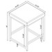 Umbridge - Upholstered Square Padded Cushion Vanity Stool - Light Gray