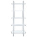 Hartford - 5-Shelf Glass Bookshelf - Chrome