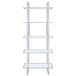 Hartford - Glass Shelf Bookcase - Chrome