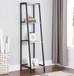 Pinckard - 4-Shelf Ladder Bookcase - Gray Stone And Black