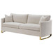 Corliss - Upholstered Arched Arms Sofa - Beige