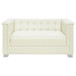 Chaviano - Tufted Upholstered Loveseat - Pearl White