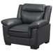 Arabella - Upholstered Padded Arm Accent Chair - Gray
