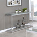 Anne - Sofa Table With Lower Shelf - Chrome And Clear