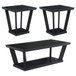 Aminta - 3 Piece Coffee And End Table Set - Black