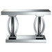 Amalia - Mirrored Acrylic Entryway Sofa Console Table - Silver