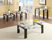 Dyer - 1-Shelf Square Glass Top Side End Table - Black