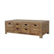 Esther - 6-Drawer Storage Coffee Table - Natural Sheesham