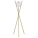 Yamileth - Spherical Bulb Metal Tripod Floor Lamp - Gold