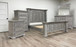 Greek Bedroom Set - Queen Bed & Nightstand t HH-Greek