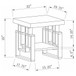 Schmitt - Rectangular Side End Table - White High Gloss