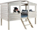 Twin Tree House Loft Bed Twin Size in Rustic Sand Finish	1380-TLRS, 1381-RS