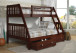 Mission Bunkbed Twin over Full Size in Cappuccino, Donco Kids-1018-3TFCP