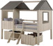 Full House Low Loft Full Size in Rustic Sand and Rustic Gray 2188-FLRSRG, 1381-RS