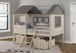 Full House Low Loft Full Size in Rustic Sand and Rustic Gray 2188-FLRSRG, 1381-RS
