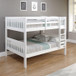 Mission Bunkbed Full over Full Size in White Donco Kids-1015-3FFW