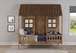 Front Porch Low Loft in Twin Size in Rustic Driftwood 1899-TRD, 1897-RD, 1898-RD