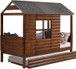 Log Cabin Low Loft in Twin Size in Rustic Walnut 2103-TRWRS, 2105-RWRS ,2104-RWRS