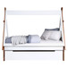 Loreen - Twin Bed - Oak & White