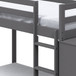 Gaston - Twin Over Twin Bunk Bed With 4 Drawers & 3 Compartments - Gray