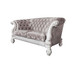 Versailles - Loveseat - Ivory Fabric & Bone White Finish