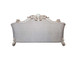 Vendome II - Sofa With 6 Pillows - Two Tone Ivory Fabric & Antique Pearl