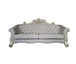 Vendome II - Sofa With 6 Pillows - Two Tone Ivory Fabric & Antique Pearl