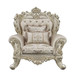 Danae - Chair With 2 Pillows - Fabric, Champagne & Gold