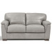 Cornelia - Loveseat - Pearl Gray Leather