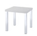 Harta - End Table - White High Gloss & Chrome