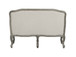 Tania - Loveseat With 2 Pillows - Cream Linen & Gray