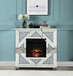 Noralie - Fireplace - Mirrored & Faux Diamonds - 38"