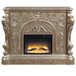 Danae - Fireplace - Antique Silver