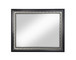 Nicola - Mirror - Silver Synthetic Leather & Black