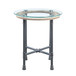 Brantley - End Table - Clear Glass & Sandy Gray Finish