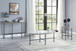 Brantley - End Table - Clear Glass & Sandy Gray Finish