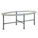 Brantley - Coffee Table - Clear Glass & Sandy Gray