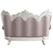 Vanaheim - Loveseat - Fabric & Antique White Finish