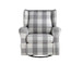 Patli - Swivel Chair With Glider - Gray Fabric