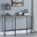 Brantley - Sofa Table - Clear Glass & Sandy Gray