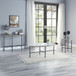 Brantley - Sofa Table - Clear Glass & Sandy Gray