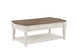 Florian - Coffee Table - Oak & Antique White Finish