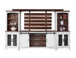 Pueblo White - TV Stand / Console / Wall Unit - Antiqued White / Brown
