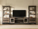 Loft - TV Stand / Wall Unit - Two Tone Gray / Brown