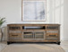 Loft Brown - 76" TV Stand / Console With 2 Drawers / 4 Doors - Two Tone Gray / Brown